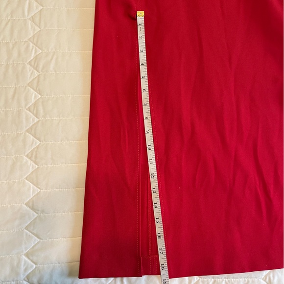 NWT Zara Front Slit Midi Dress Bold Red Size XS - Picture 5 of 7